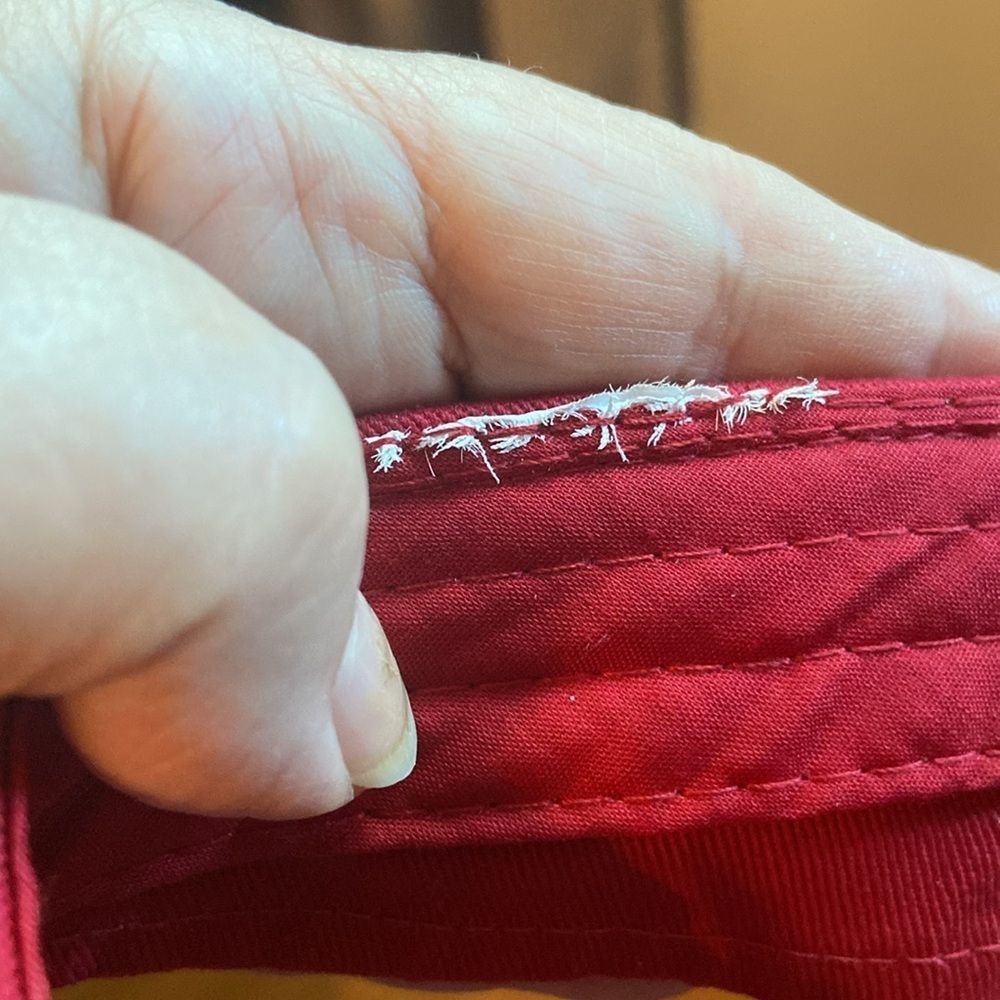 Wendy’s Visor Hat RedWhite One Size - Picture 6 of 6